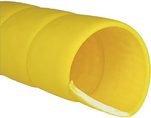 WINGOFFLY 6.5 Ft 20mm Кабел за Управување со ПП Црева Заштитник Ракав Спирала Жица Заврши Цевка за Кабелска Организатор, Жолта