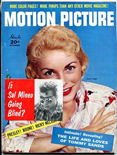 Движење Слика Списание Септември 1957 - Шал Mineo - Џенет Ли
