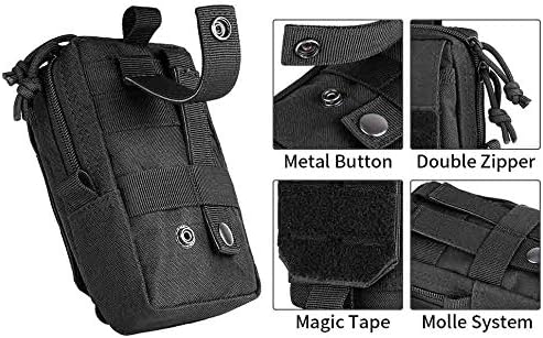 IronSeals Мулти-Цел Тактички Molle Торбичка Половината Торба за Мобилен Телефон Појас Торбичка Holster Покрие Случај за iPhone 13