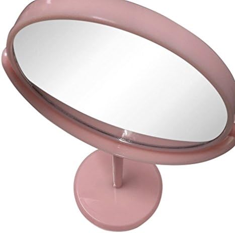 Дома Стил Двојно Двострано Суета Шминка Огледало Розова 1x & 2X Зголемување
