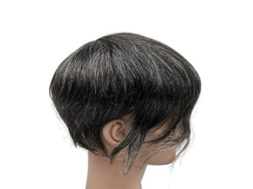 Toupee за Мажи Yanahair мажите коса парчиња Mens Toupee Човечка Коса Замена Систем mens чипка hairpiece Европскиот Вистинска