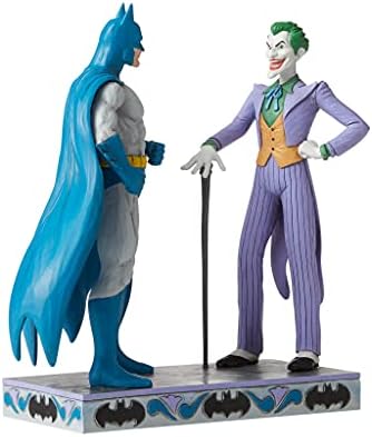 Enesco DC Comics со Џим Брегот Правда Лигата Бетмен и Џокер Figurine, 9.25 Инчен, Multicolor