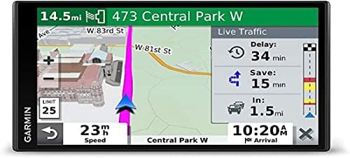 Garmin DriveSmart 55 & Сообраќај: GPS Navigator со 5.5 Display, Hands-Free Повик, Вклучени во Сообраќајот сигнали и Информации за
