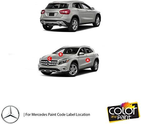 Боја и Боја за Мерцедес Автомобилската се Допре До Бојата - NICKELGRUEN - 6870 - Боја Нула Поправка, Точно Натпревар - Плус