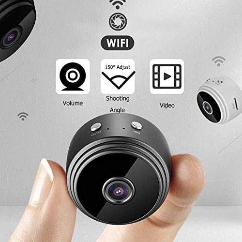 ZSGG Шпион Камера Безжична Скриени WiFi Мини Камера HD 1080P Преносни Home Security Камери Мал Затворен Nanny Камери со Ноќ Визија