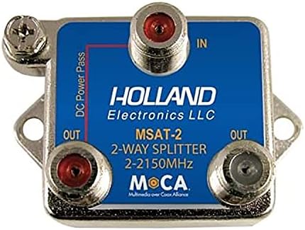 Холандија Splitter, 2-Начин, MoCa овозможување, 2-2150Mhz, DirecTV Одобрени