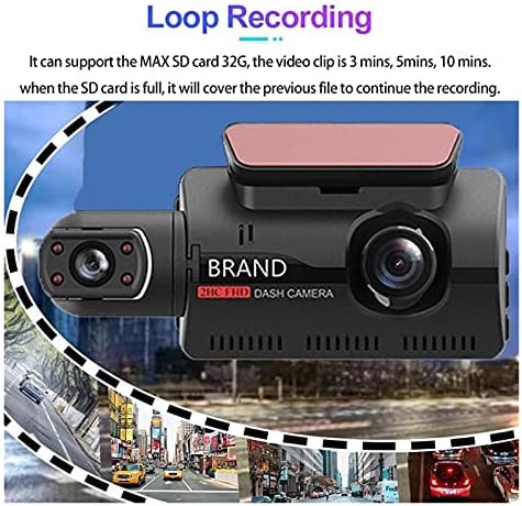 ЗОШТО-YUE Цртичка Cam за Автомобил 3 1080P HD Автомобил DVR Цртичка Камера за Видео Рекордерот Задните Приказ на Камерата Јамка Снимање