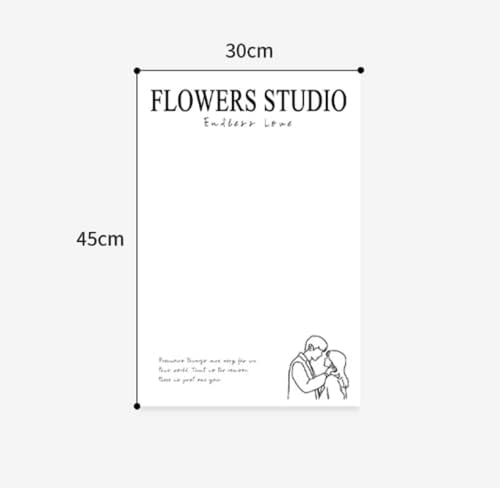 20 Листови Писма Printes Флорални Хартија за Завиткување Цвеќиња Студио Цвет Букет Пакет Хартија се Тркалаат DIY Флорални Подарок
