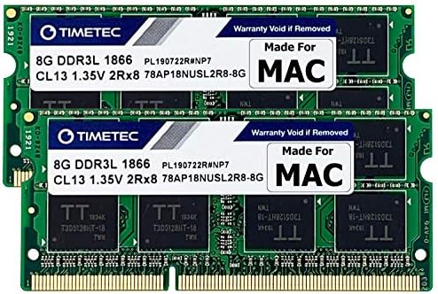 Timetec 16GB KIT(2x8GB) Компатибилен за Apple Крајот на 2015 година iMac (27-инчен w/Ретината 5K Дисплеј) DDR3L 1867MHz / 1866MHz