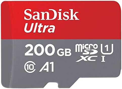 SanDisk 200GB Микро SDXC Ултра Мемориската Картичка Класа 10 UHS-1 Работи со Nintendo Switch Лајт Гејмерски Систем (SDSQUAR-200G-GN6MN)