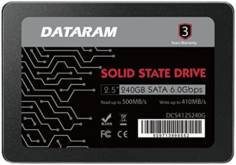 DATARAM 240GB 2.5 Диск SSD Цврста Состојба Диск, Компатибилни со MSI H270 Игри М3
