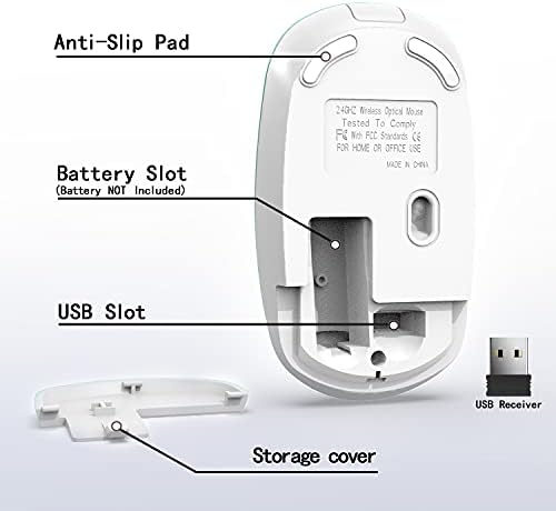 Безжичен Глушец, Тенок Глувчето за laoptop 2.4 G Преносни Cordless Мобилни Оптички Канцеларија Компјутер Глувци Mouses со Нано USB