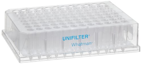 Whatman 7700-2810 Полистирен 96 Добро Unifilter Microplate, Со Долги Капе Директор, 800 microliter, ДНК Обврзувачки Филтер Медиуми