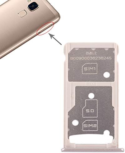 MoPAL SIM Картичка Фах + SIM Картичка Фах/Micro SD Картичка Фах Замена за Huawei Чест 5c (Сива) за да се Видиме Поправка (Боја :