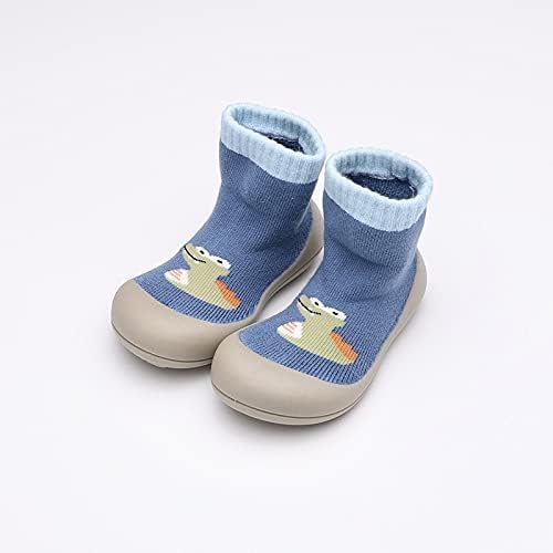 Бебе Дете Sock Чевли, 3D Цртан филм Мека Памучна Куќа Чорапи Влечки Затворен Мало Дете Дише Лесни Чевли