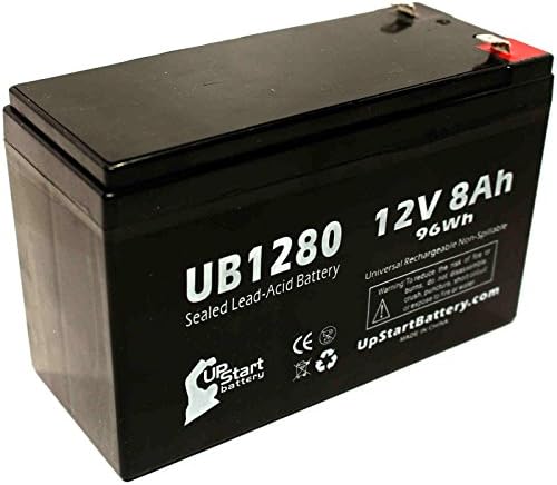 Замена за Ademco 4140XMP Батерија - Замена UB1280 Универзална Запечатени оловни Батеријата (12V, 8Ah, 8000mAh, Ф1 Терминал, AGM,