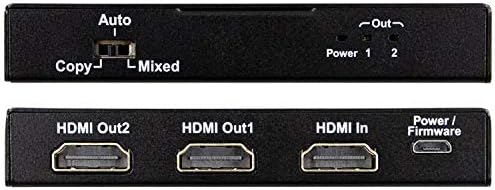 HDMI Splitter со 1 Влез и 2 Излези и Вграден во Скалирање