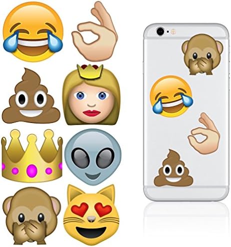 iDecoz Emoji Обновливи Винил Decal Налепница на Кожата За Сите мобилни Телефони/Случаи/iPhone 6/6 Плус/6S/6S Плус/SE /Galaxy/MacBook/Лаптоп/iPad/Автомобил/Вол