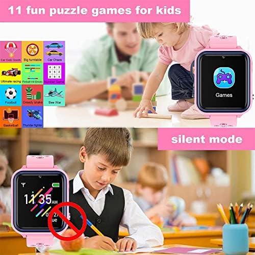 hhscute Smart Watch за Деца,Smart Watch за Деца 3-12 Деца Паметни Часовници Паметни Часовници за Деца Детска Паметни Часовници Девојки