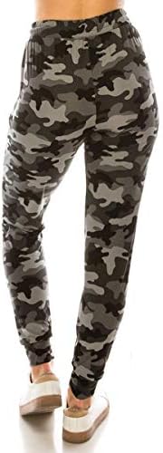 Leggings Депо Премија на Жените Joggers Популарни Печатење со Висок Појас Песна Панталони (S-XL) BAT5