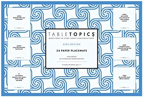 TableTopics Хартија Placemats - Kid ' s Edition