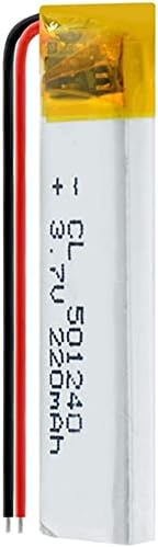 501240 Lipo Батерии 220mAh Литиум Полимер Батерија за Замена на Клетките за MP3 Говорникот Игра Конзола Далечински Управувач-2pieces