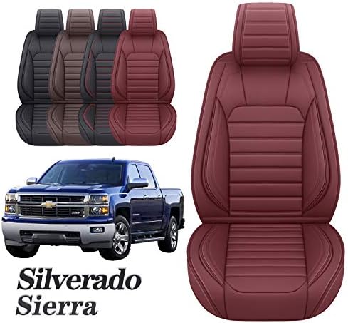YIERTAI Chevy Chevrolet Silverado GMC Сиера Седиште Опфаќа Одговара 2007-2022 1500/2500/3500 Камион Предните Седишта Водоотпорен