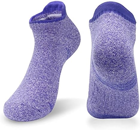 Жените на Мажите Глуждот Атлетик Работи Дебели Чорапи Топло Cushioned Ниска Намали Спортски Чорапи Боја Црна (3 & 5 Парови)