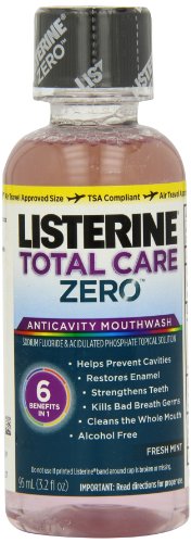 Listerine Вкупно Нега на Алкохол-Слободен Anticavity миење на устата, 6 Корист на Флуорид за миење на устата Лош Здив и Емајл Сила,
