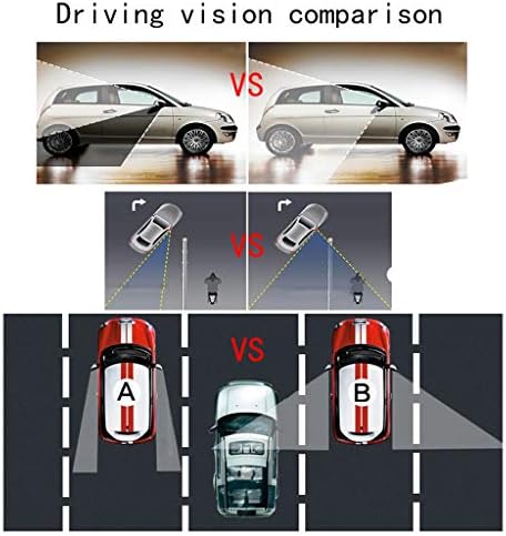 Слепа точка Огледала Паркинг помош Огледало за Автомобили,Компатибилен со Слепа точка Огледала Хонда Ridgeline,360°на Ротација Елиминирање