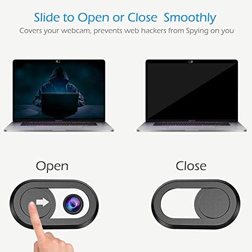 CloudValley веб Камера Корица 3-Pack, 2020 Ажурирани Лаптоп, Камера Покрие Слајд, Хоризонтална Слајд, веб Камера Опфаќа за MacBook