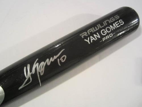 Yan Гомез Кливленд Индијанци Потпишан Autographed Играч Модел FS Лилјак JSA ГРБ - Autographed MLB Лилјаци