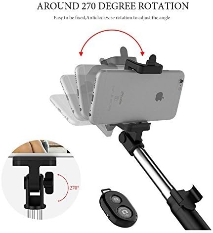 Безжична Bluetooth Selfie Стап и Tripod Комбинација - Компатибилен за полнење за Motorola Мото Z2 Игра и Повеќето Android/iphone Паметни Телефони