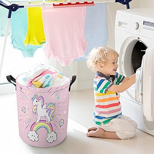 Перење Забавува Расклопна Складирање Кошница Со Лесна За Носење, Се Справува Со Водоотпорен Круг За Бебе Производи Играчки Спалната
